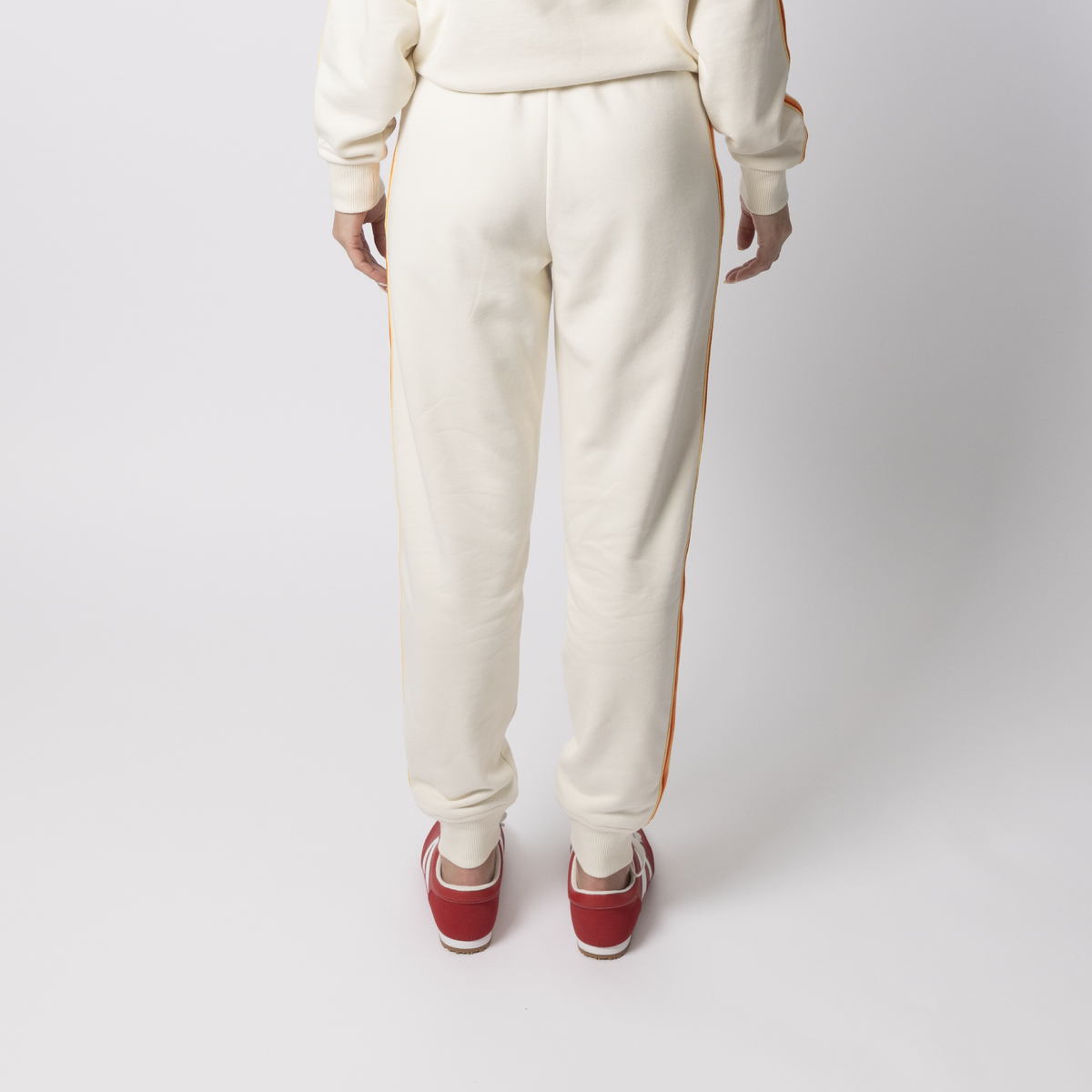 Sporty Gradient Stripe Jogger <br /> White Sand-Orange image 6