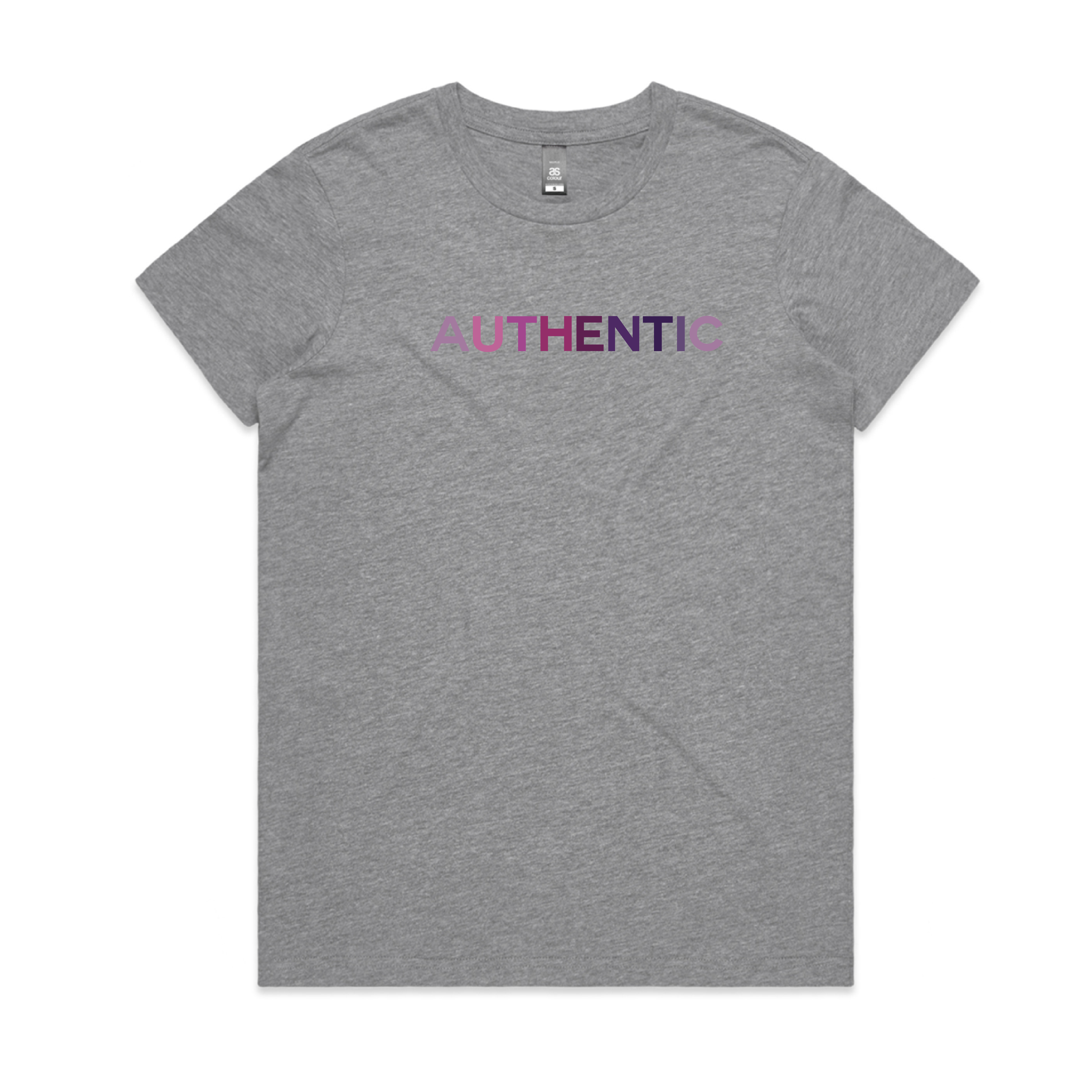 ADULT AUTHENTIC T-Shirt GRAY<br /> Purple Shades image 0