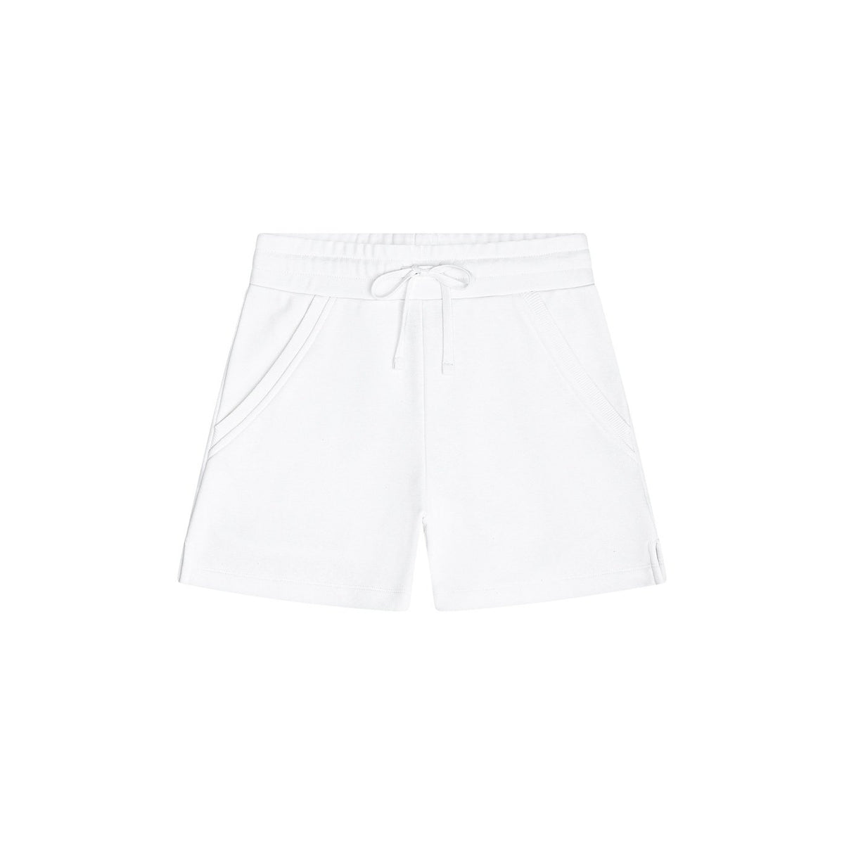 Solid French Terry Pocket Shorts - White image 0