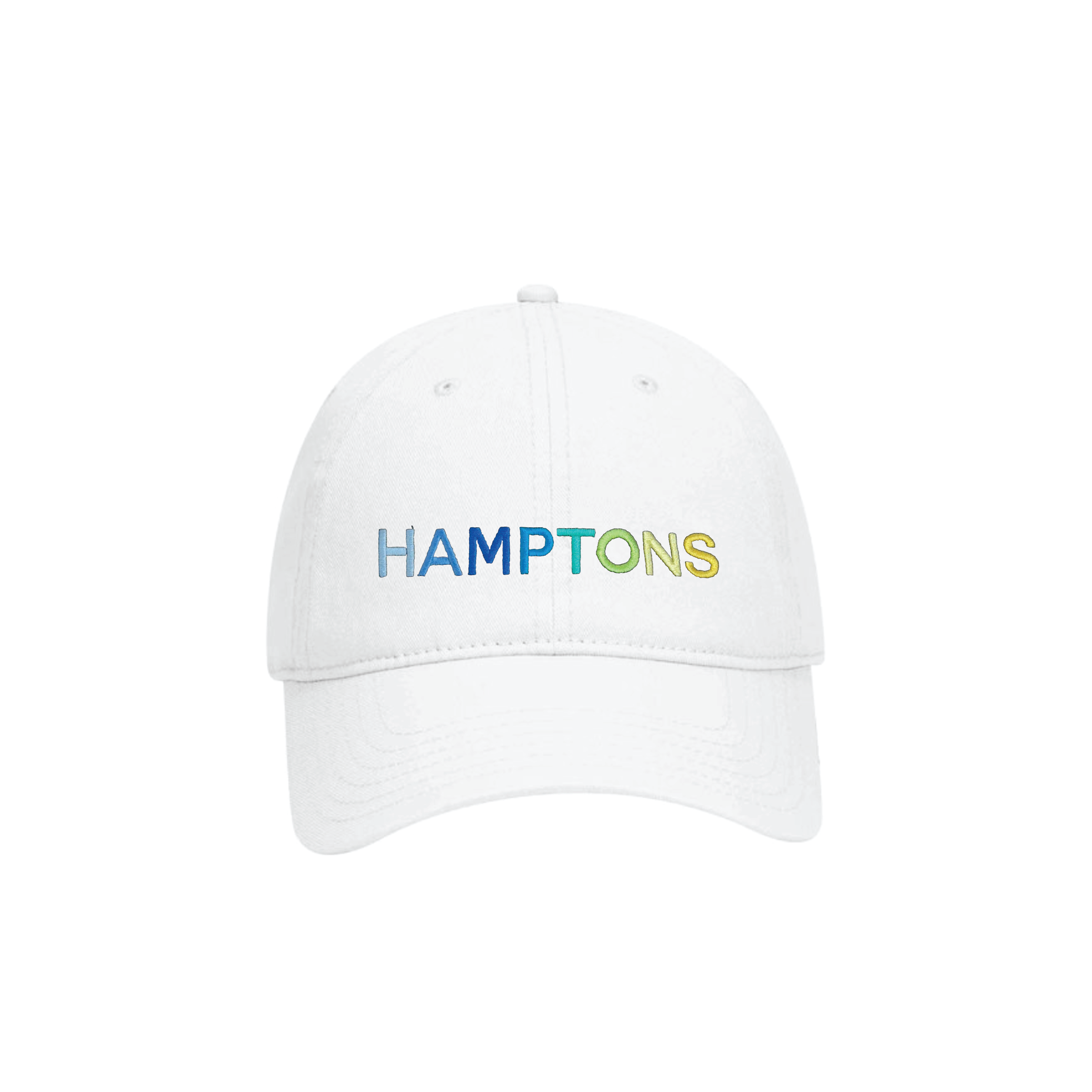 HAMPTONS Garment Washed Dad Cap-White Blue Shades image 0
