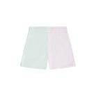 MOTHER Color-Block Polished French Terry Crew  Pale Lavender & Pale Mint image 3