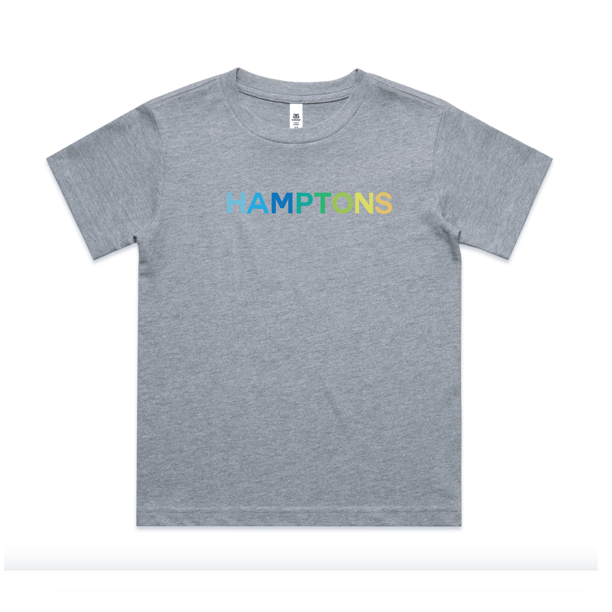 HAMPTONS Polished Cotton Grey Heather T-Shirt <br /> Blue Shades image 0