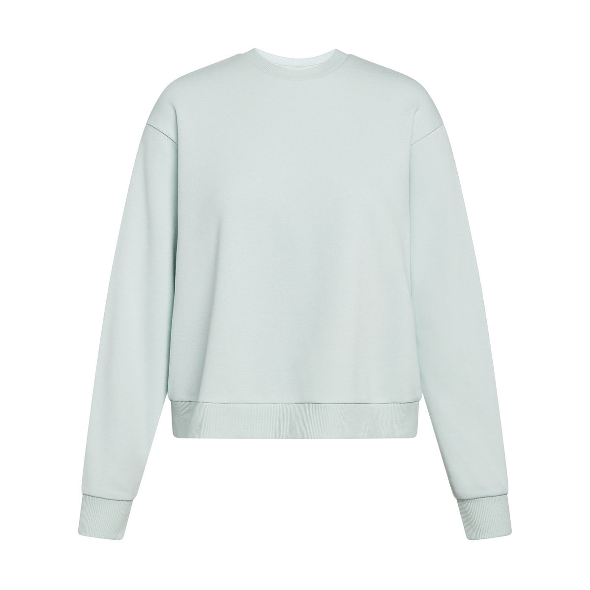 Solid French Terry Crewneck Sweatshirt - Pale Mint image 0