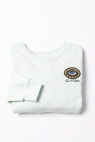 Soul Sister Eye Jeweled Patch Crew - Pale Mint image 3