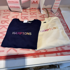 HAMPTONS Polished French Terry Crew Evening Blue<br /> PINK Shades image 4