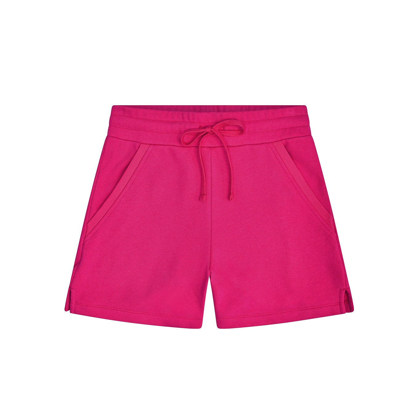 Solid French Terry Pocket Shorts - Hot Pink image 0